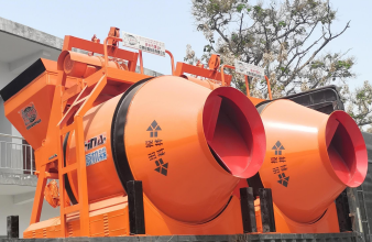 2台JZM500搅拌机发往甘肃