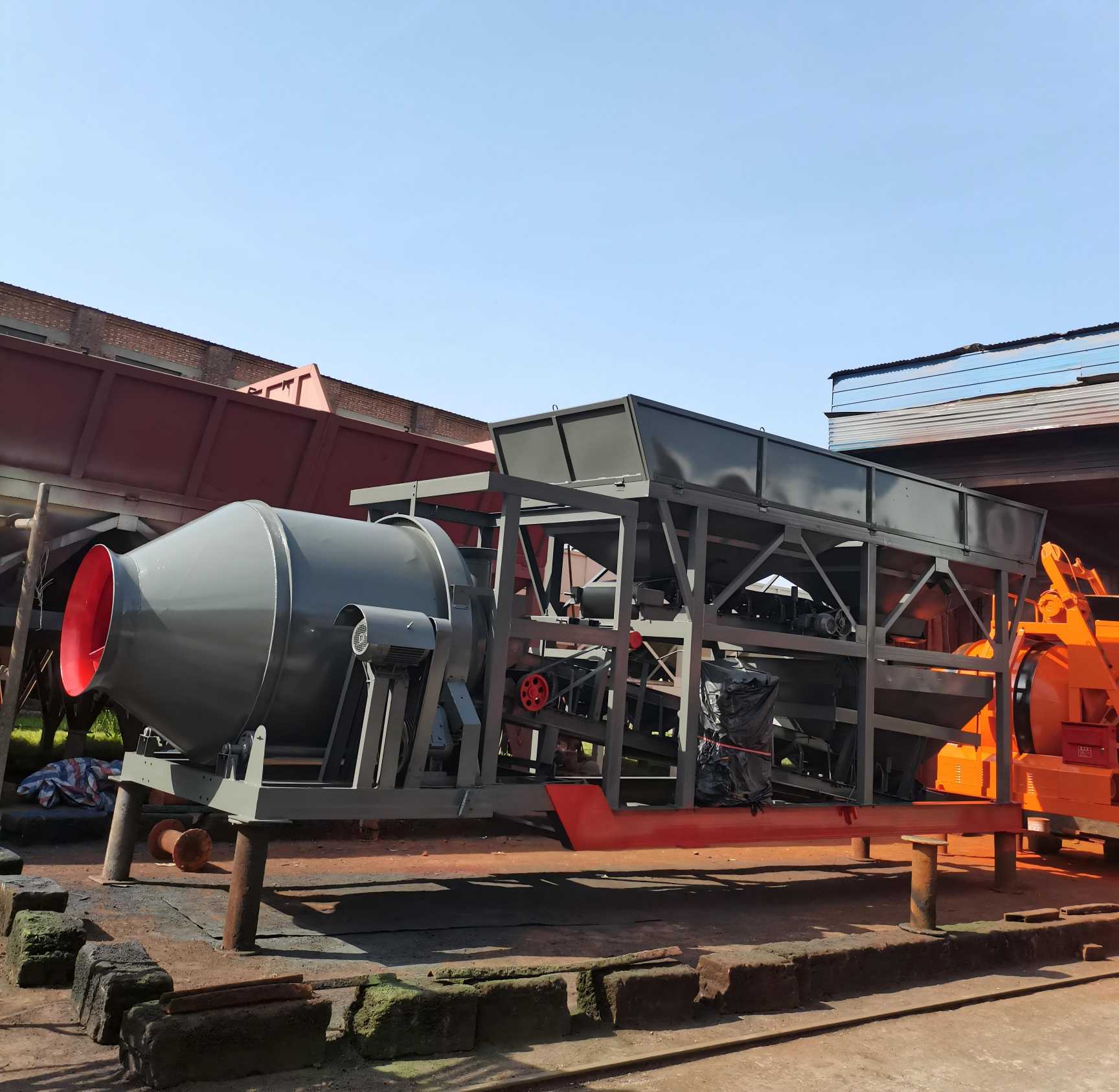 JZC750移动站搅拌站发往内蒙