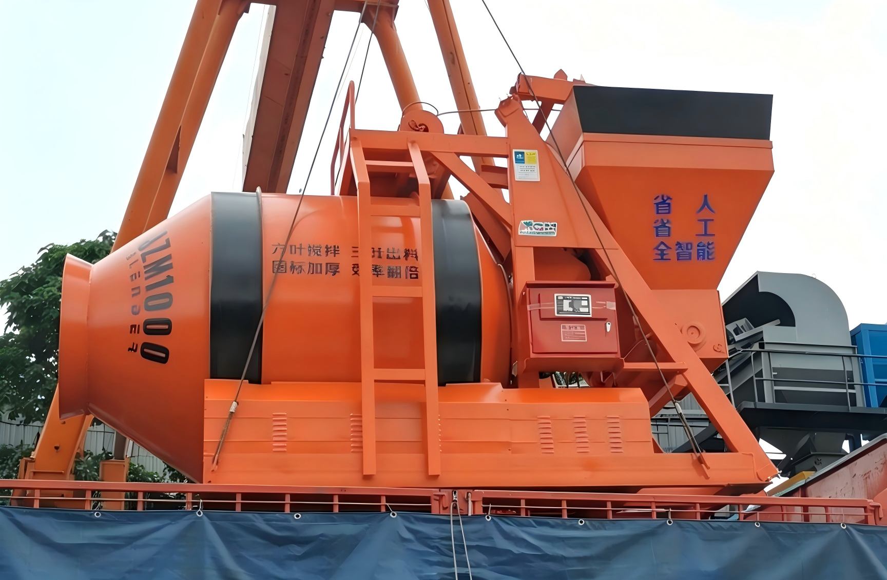 JZM1000搅拌机发往甘肃