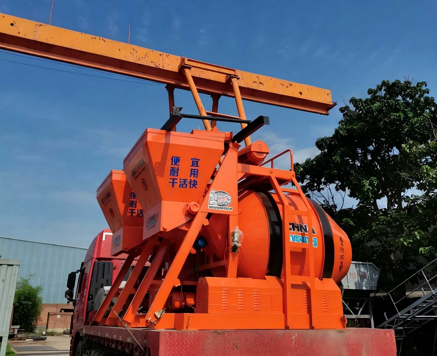2台JZM650搅拌机发往甘肃