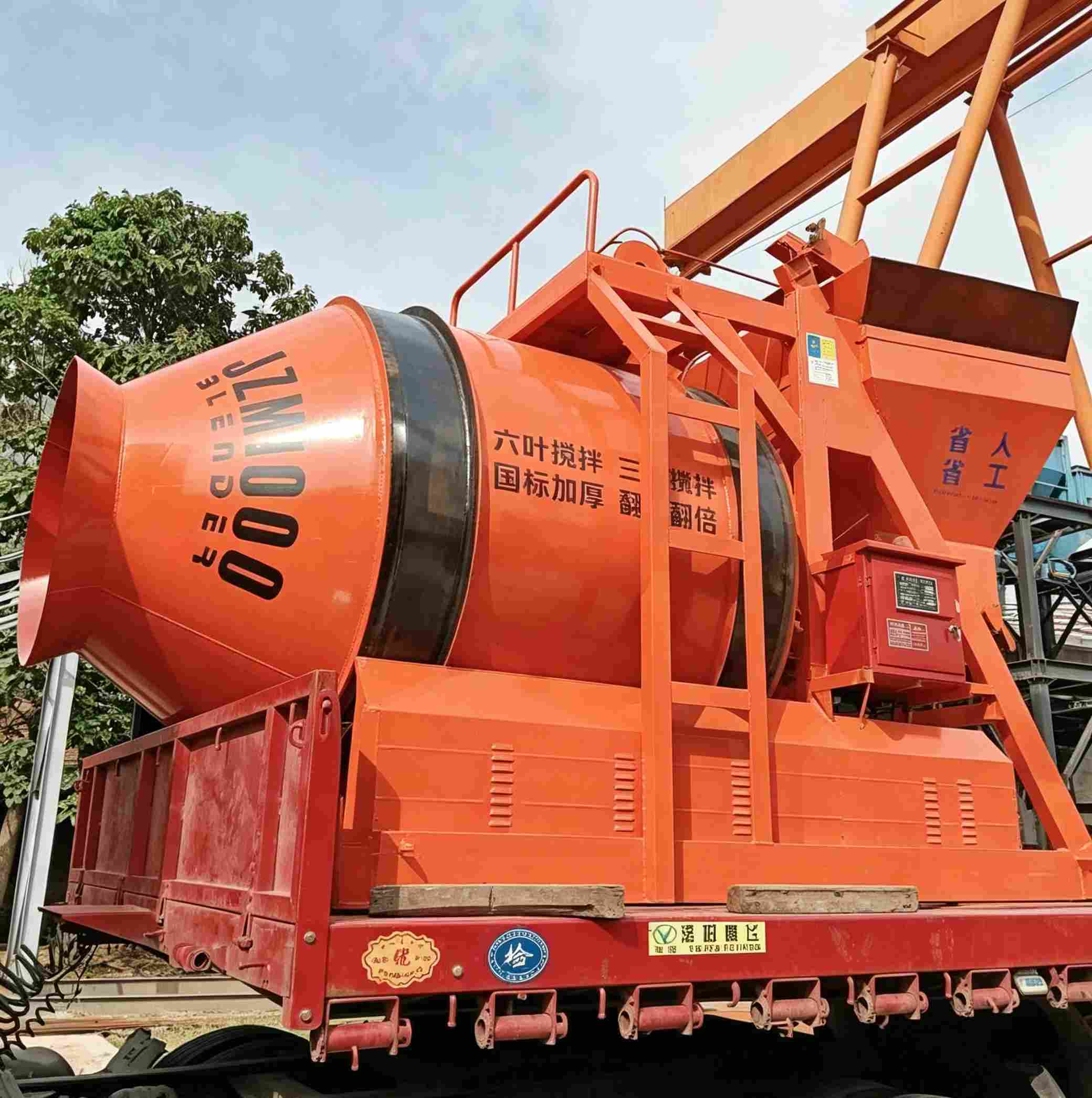 JZM1000搅拌机发往青海